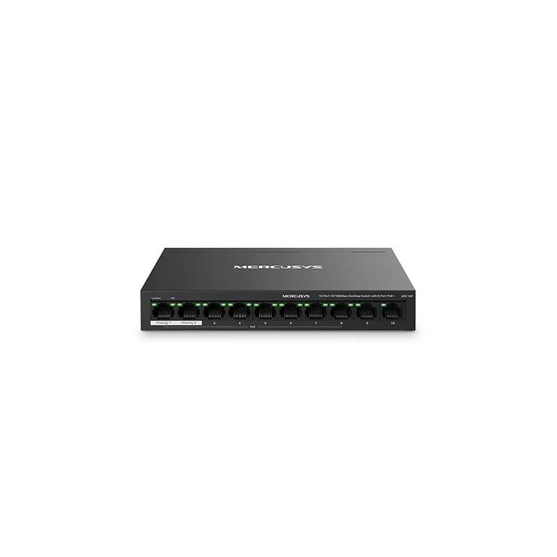 MERCUSYS SWITCH MS110P DESK 10PTOS + 8POE