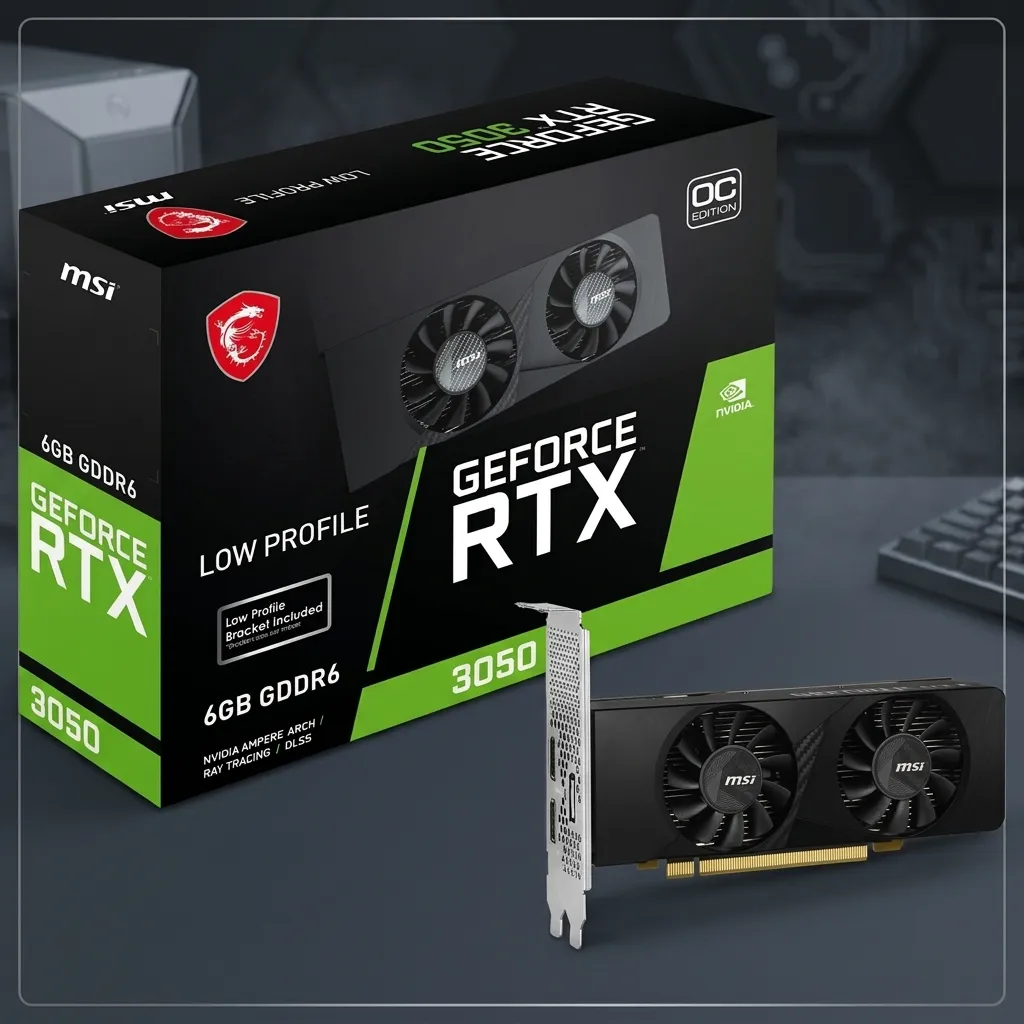 MSI TARJETA DE VIDEO GEFORCE RTX 3050 LP 6G OC - (GeForce RTX 3050 LP 6G OC)