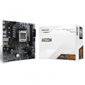 BIOSTAR TARJETA MADRE DDR5 AM5 AMD RYZEN 9000 / 8000 / 7000 (A620MS-E)