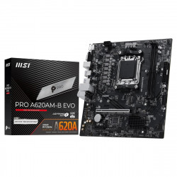 MSI TARJETA MADRE PRO A620AM-B EVO AM5 2X DDR5 6800 HDMI VGA-2 X PCIE 6X USB 2X SATA / M.2 824142446072 - (PRO A620AM-B EVO)