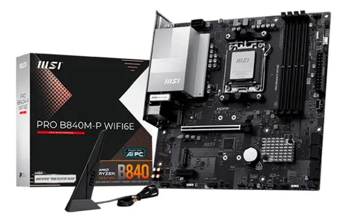 MSI TARJETA MADRE PRO B860M-E SOCKET LGA1851 LAN 5G 5X USB 3.2 8X USB 2.0 4X SATA 6GBPS 2X M.2 GEN4/GEN5 2X DIMM DDR5 - (PRO B860M-E)