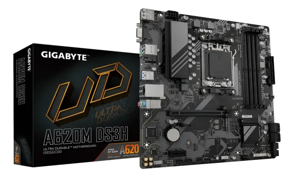 GIGABYTE TARJETA MADRE A620M DS3H DDR5 7600 MHz AMD SOCKET AM5