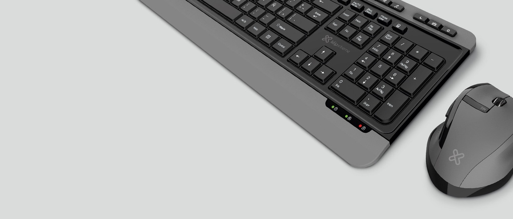 KLIPXTREME TECLADO INALAMBRICO DE CONEXION DUAL BLUETOOTH Y SEÑAL INALAMBRICA 2.4GHz CON PANEL TACTIL ESPAÑOL (KCK-550S)