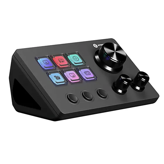 PRIMUS STREAM DECK IMPERIUM6T 6 TECLAS LCD PROGRAMABLES 3 BOTONES Y 3 PERILLAS DE CONTROL GIRATORIAS CON FUNCIÓN DE CLIC