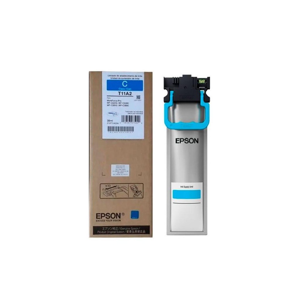 EPSON  BOLSA DE TINTA CIAN 5000 PAGINAS, COMPATIBLE CON LAS IMPRESORAS WORKFORCE PRO WF-C5310, C5390, C5810 Y C5890
