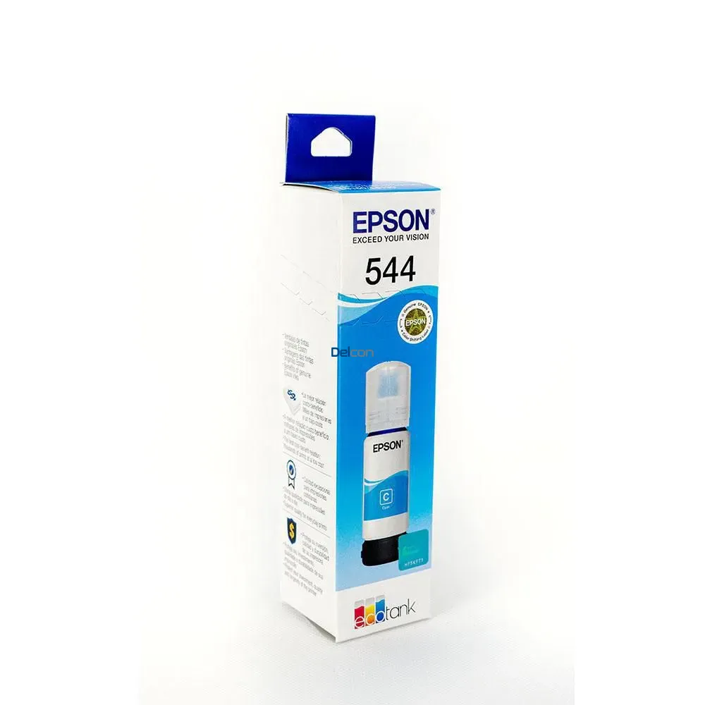 EPSON BOTELLA DE TINTA CIAN T544 L1110, L1210, L1250, L3110, L3150, L3160, L3210, L3250, L3260, L3560, L5590