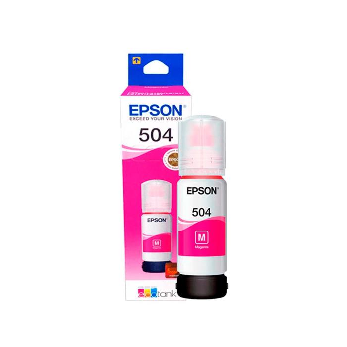 EPSON BOTELLA DE TINTA MAGENTA T504  70ML L4150, L4160, L4260, L6161, L6171, L6191, L6270, L6370