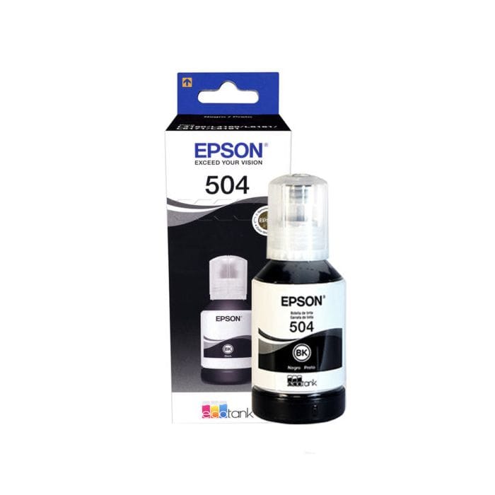 EPSON BOTELLA DE TINTA NEGRA T504 127ML L4150, L4160, L4260, L6161, L6171, L6191, L6270, L6370