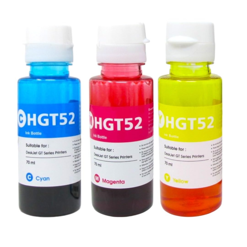 HP BOTELLA DE TINTA GT52 AMARILLO IMP 520, 580, 530, 720, 750, 790 (M0H56AL)