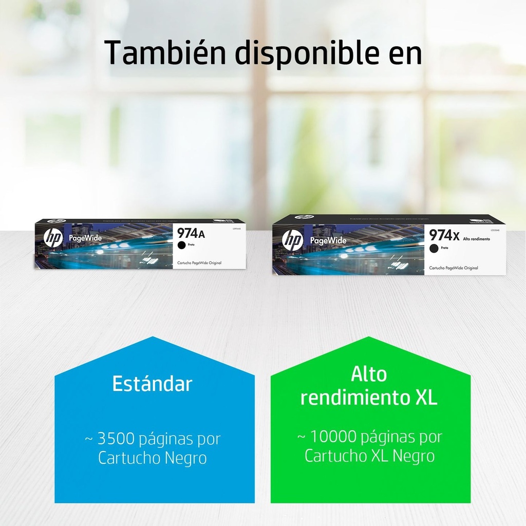 HP CARTUCHO DE TINTA 974X PARA PAGEWIDE PRO 477W NEGRO