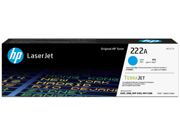 HP TONER LASERJET 222A AZUL IMP 3203, 3288, 3303, 3388