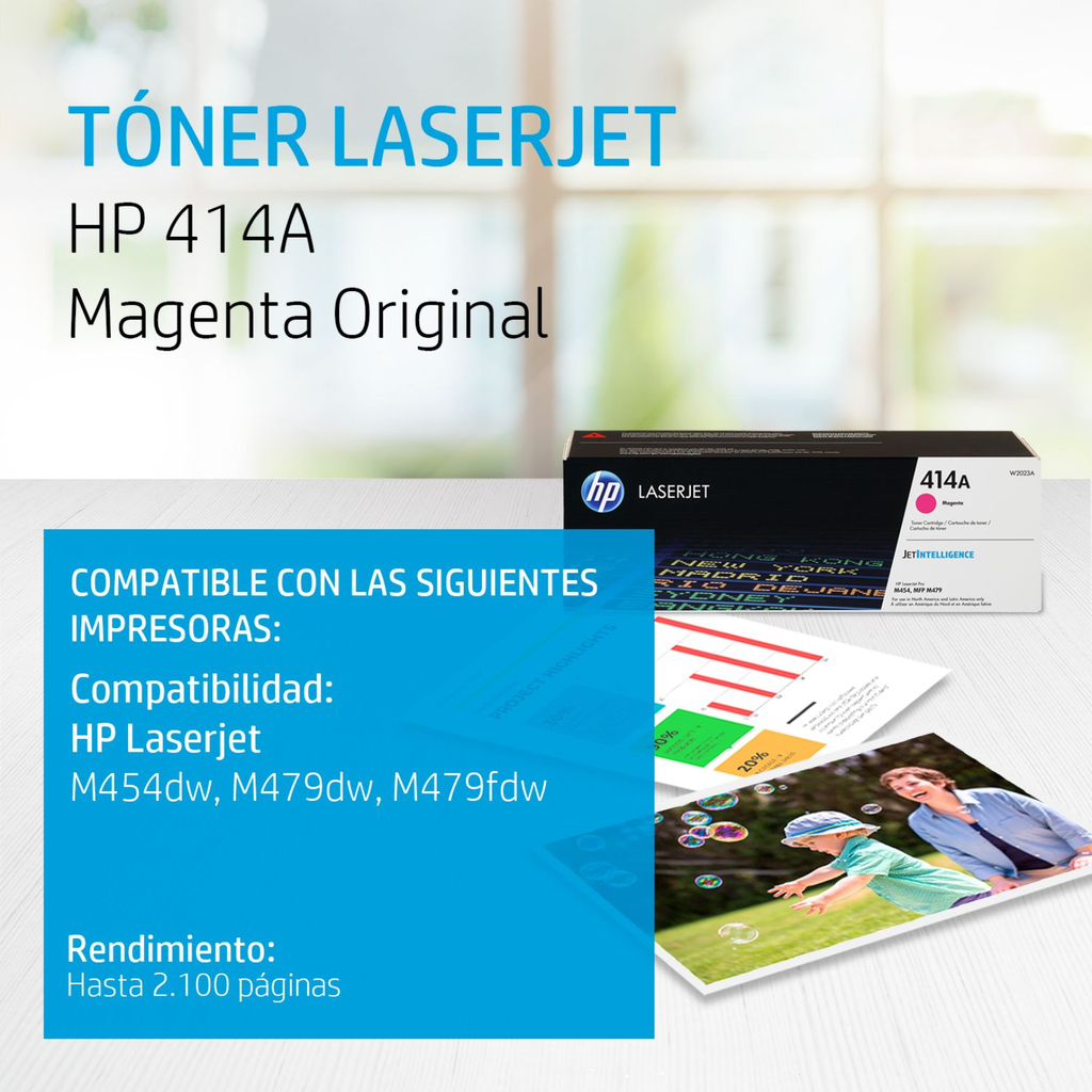 HP TONER LASERJET 414A ROJO IMP M454, M479, M480