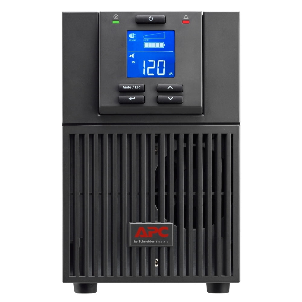 APC EASY UPS EN LÍNEA, 2000 VA/1600W, TORRE, 120 V, 4 SALIDAS NEMA 5-20R, RANURA PARA TARJETA INTELIGENTE, LCD (SRV2KA)