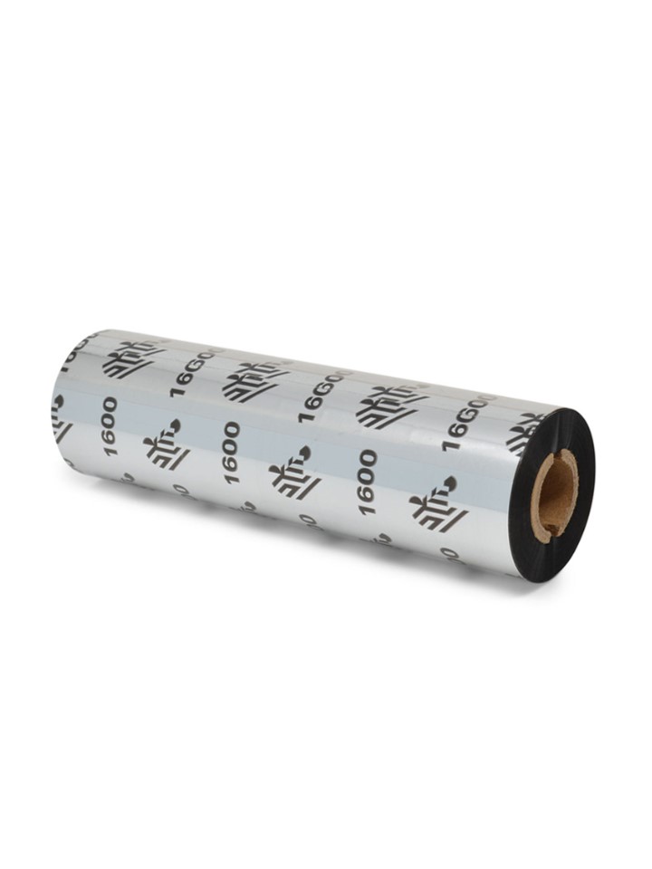 ZEBRA CINTA RIBBON DE CERA / RESINA 64MM x74M 6100 12MM (0,5in) CORE POR UNIDAD