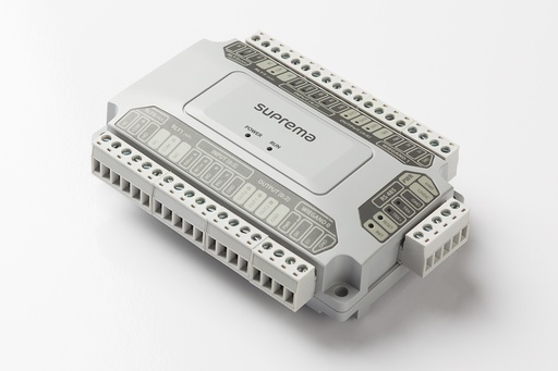 [Módulo DM-20] Seguridad Multipuerta SUPREMA
 - Two Door Interface Module (8 inputs / 6 outputs (including 4 Form C Relay) compatible
with BioStar 2 compatible readers and CoreStation